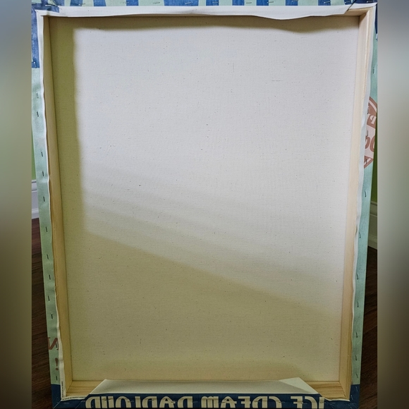 Yellow Labrador Ice Cream Canvas Picture (18"x24") - Picture 2 of 2